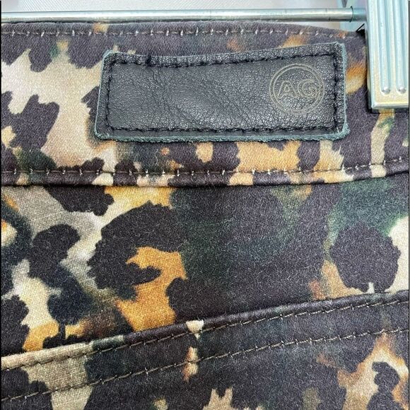 AG Farrah High Waist Skinny Jeans Leopard Print 27R - Picture 6 of 8